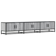Mobile TV multimediale mensola TV credenza TV sala da pranzo soggiorno camera da letto Sonoma 210 x 35 x 41 cm legno ingegnerizzato grigio 02_0028441