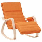 Sedia a Dondolo Giallo Scuro in Tessuto CFW9755491