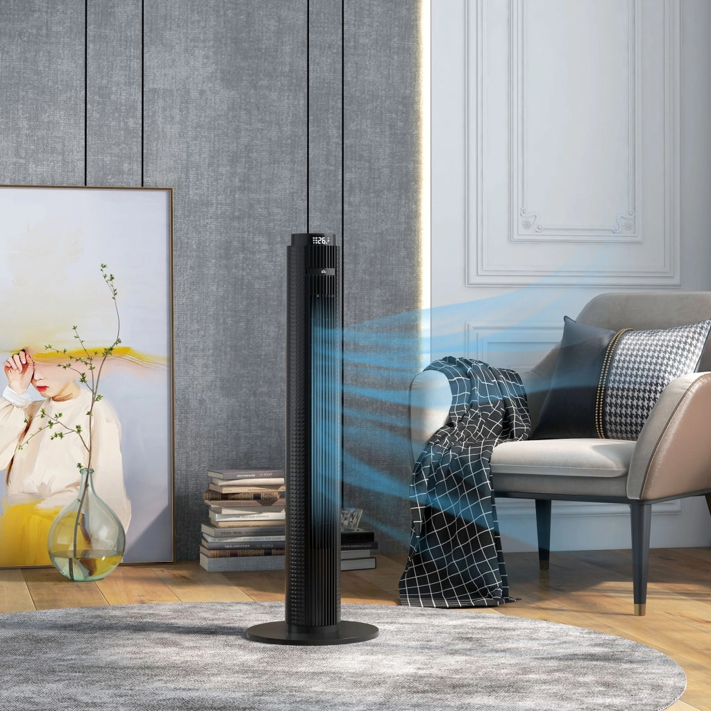 Ventilatore a colonna ¨C zephmum ¨C 31,5x31,5x96 cm nero