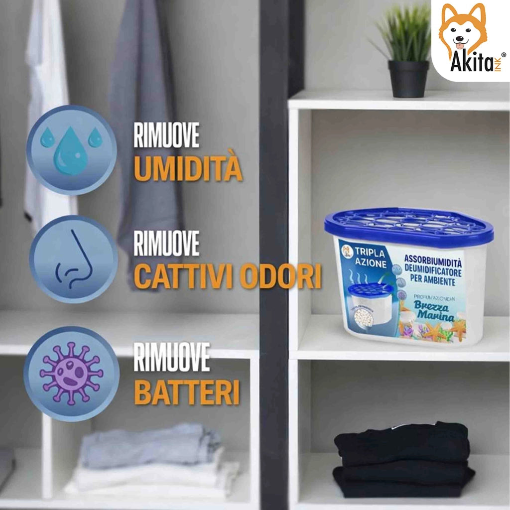 Akitaink 6 Assorbiumidita Brezza Marina 500 ml