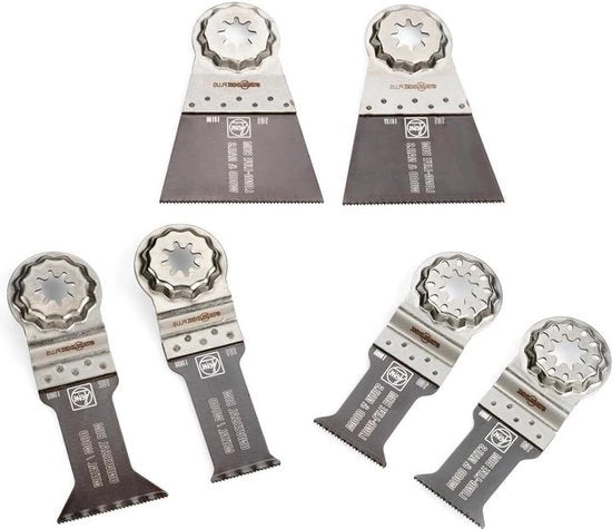 Set di lame E-Cut StarlockPlus per legno e metallo - 6 pezzi