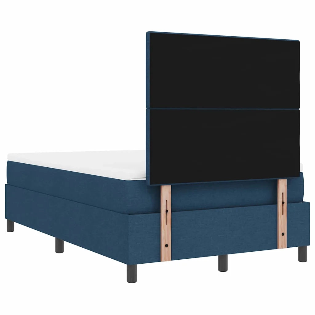 Letto a molle con materasso Blu 120 x 190 cm Tessuto 3339377