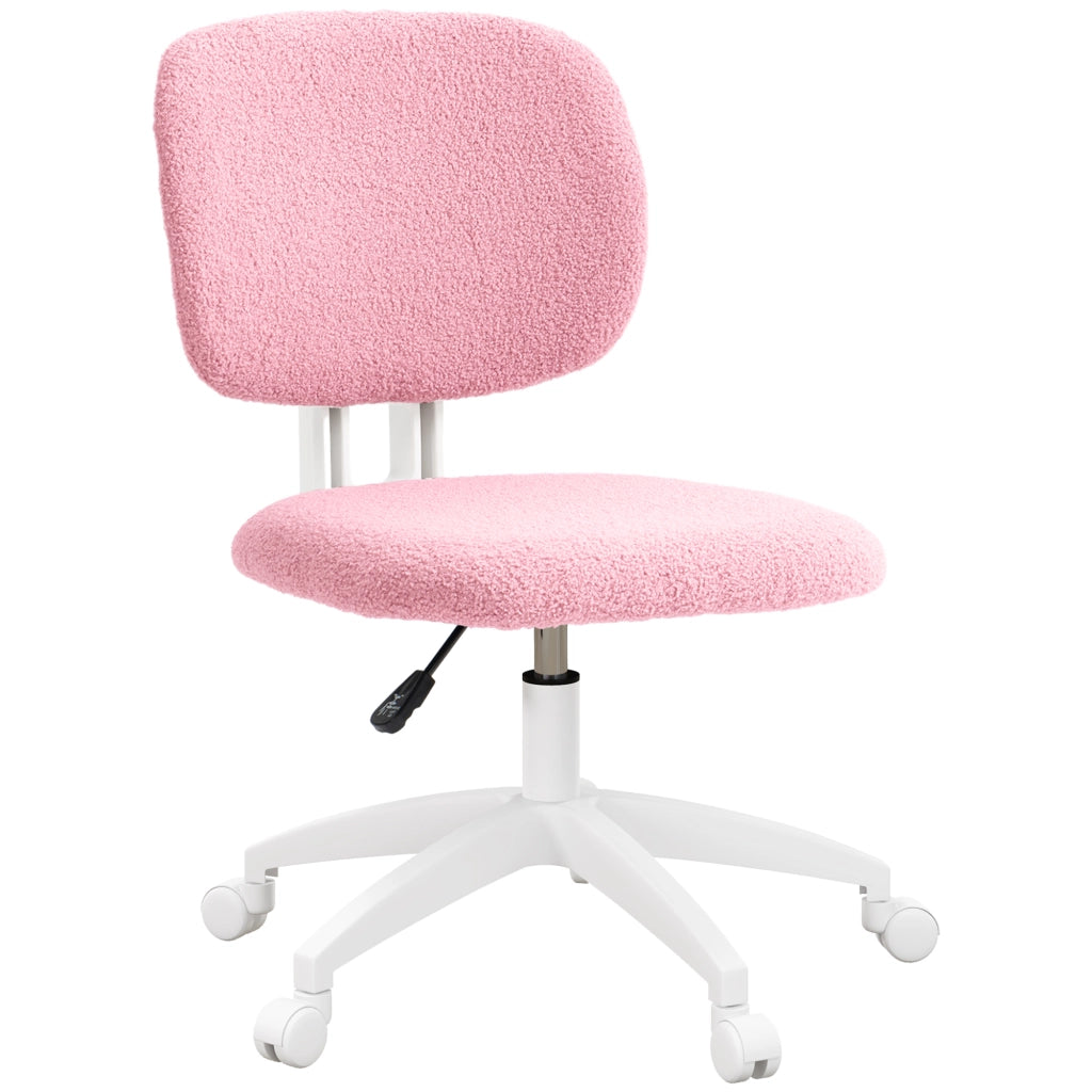 Sedia da ufficio girevole regolabile in altezza ¨C Zephmum ¨C Rosa 48x53x80-90cm