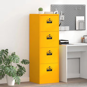 Armadio per File con cassetto Giallo senape 45,5 x 42 x 139 cm