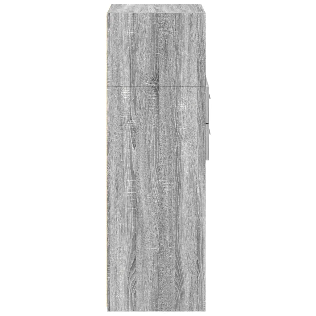 Credenza Grigio Sonoma 45x42,5x124 cm in Legno Multistrato 846171