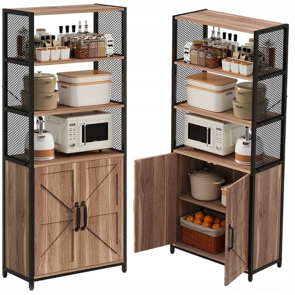 Credenza/Cassettiera in stile loft marrone chiaro, stile industriale, mobile autoportante con ripiano e cassettiera, 151 cm