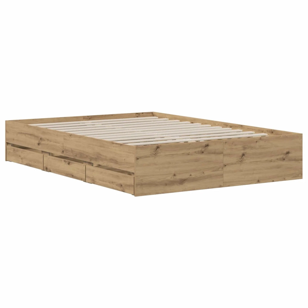 Telaio del letto con storage Rovere Artigianale 150 x 200 cm 3445763