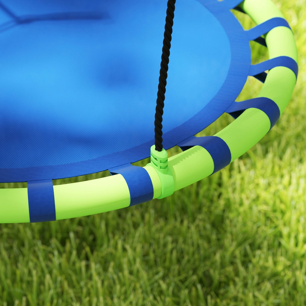 Altalena da giardino per bambini ¨C zephmum ¨C blu e verde ?100x180 cm