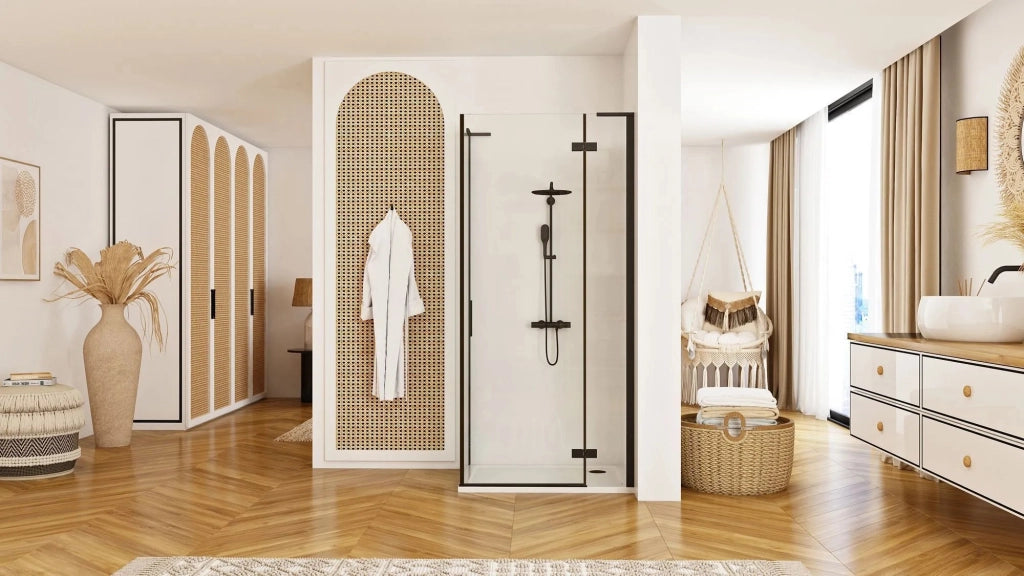 Cabina Doccia Rea Hugo Black 80x80