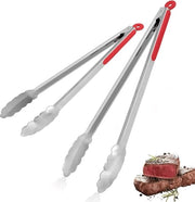 Set di spiedi da cucina da 2-16 pollici 12 pollici spiedi in metallo per cucinare e grigliare, spiedi in acciaio inossidabile con maniglie in gomma silicone spiedi da cucina piccoli spiedi da griglia lavastoviglie resistente