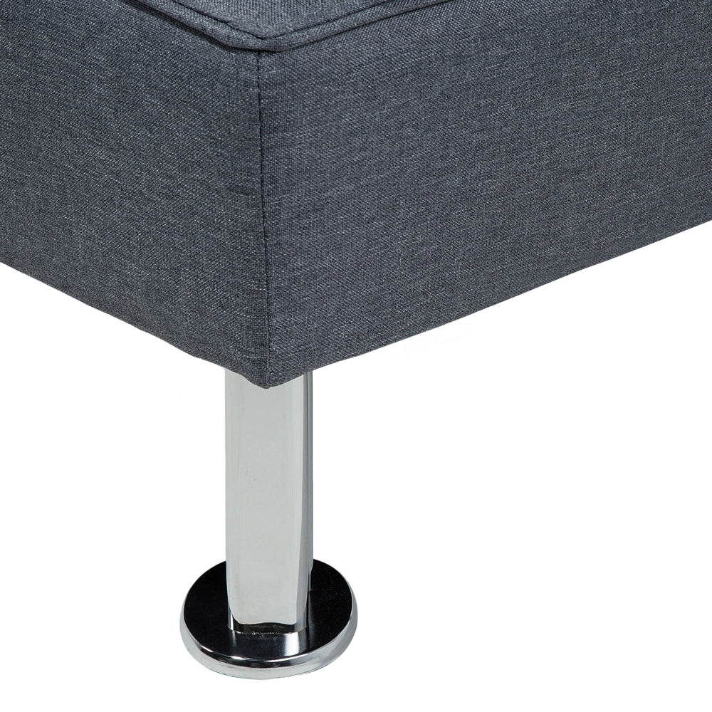 Divano letto grigio scuro 3 posti tavolo a ribalta Click Clack
