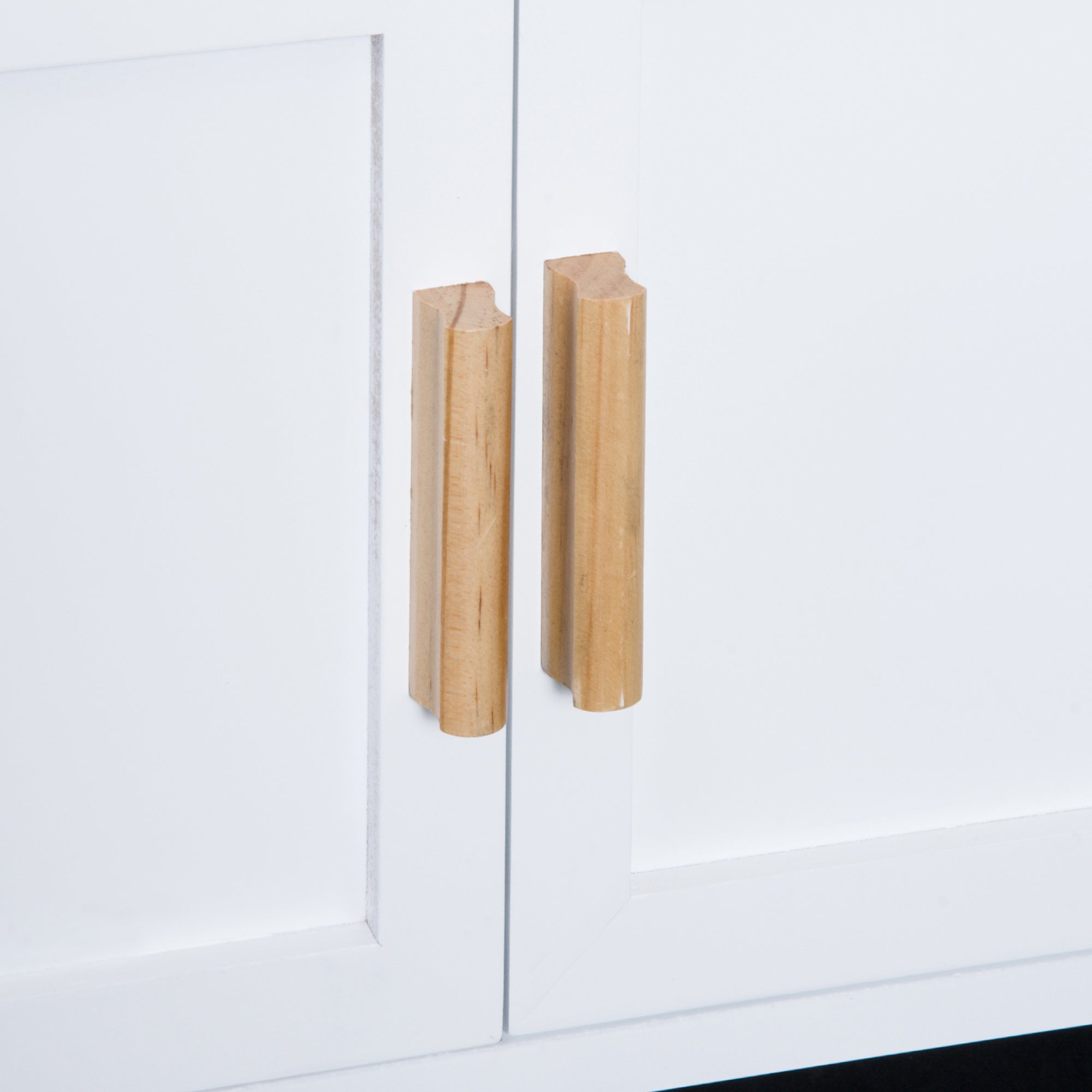 Mobiletto da Cucina con Ruote Portabottiglie e Porta bicchieri in Bambù 76x40x88 cm