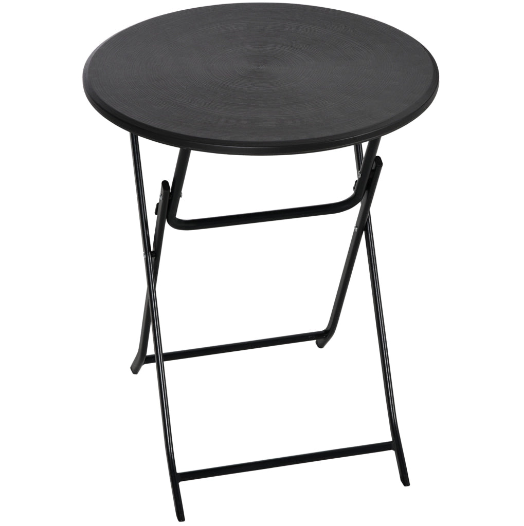 Tavolo pieghevole da esterno Ø60 cm, grigio scuro