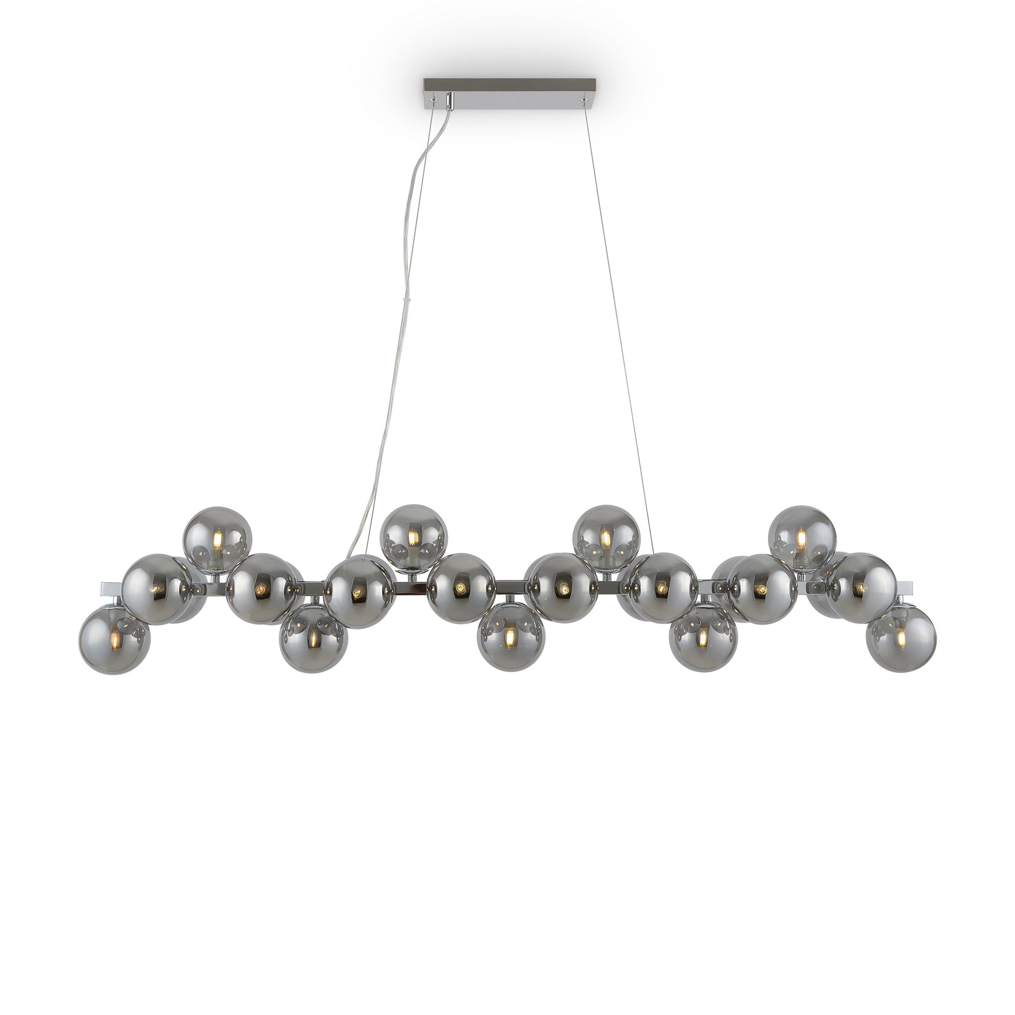 Lampada pendente Modern in Metallo Dallas Cromo