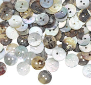 100 pezzi di viti a perla 12,5 mm viti a perla naturale lucida viti a perla a 2 fori viti a perla per abbigliamento, cucito, artigianato, scrapbooking e altro