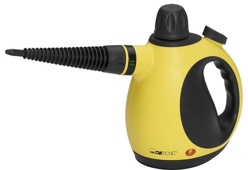 Clatronic DR 3653 Pulitore a vapore portatile 0,25 L 1050 W Nero, Giallo