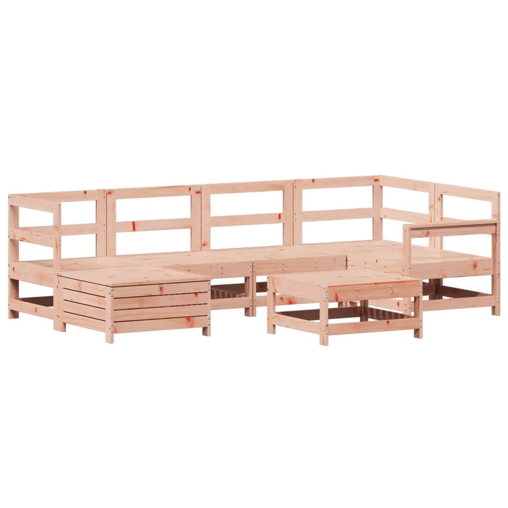 Set Divani da Giardino 7 pz in Legno Massello Abete Douglas 3250950