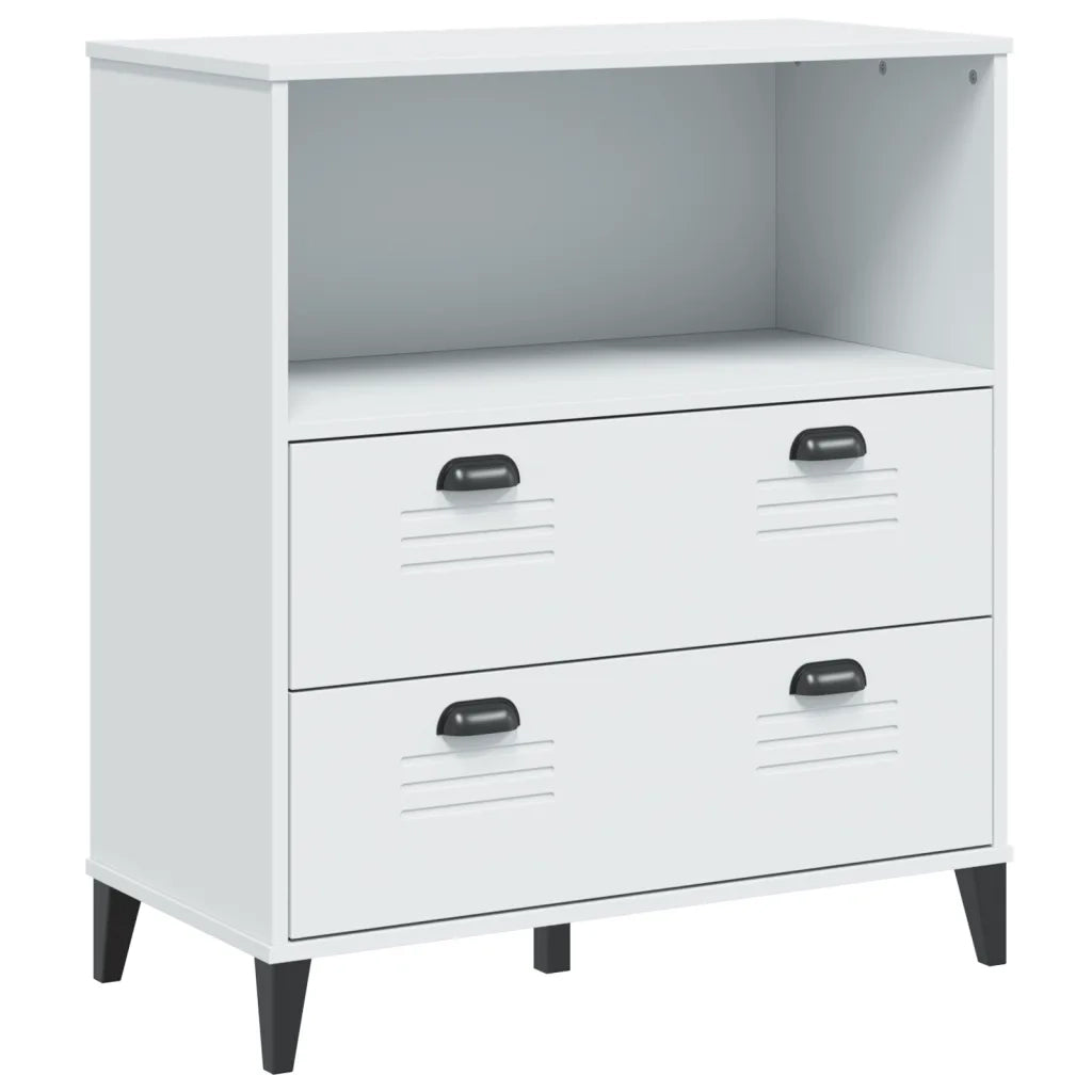 Libreria VIKEN Bianca 80x40x80 cm in Legno Multistrato 374944