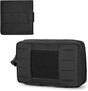 Kit di pronto soccorso tattico Organizzatore Etui Portatile Esterno Viaggio Borsa Medica MOLLE Tasca per la Testa per Sport e Uso quotidiano (#01-Nero)