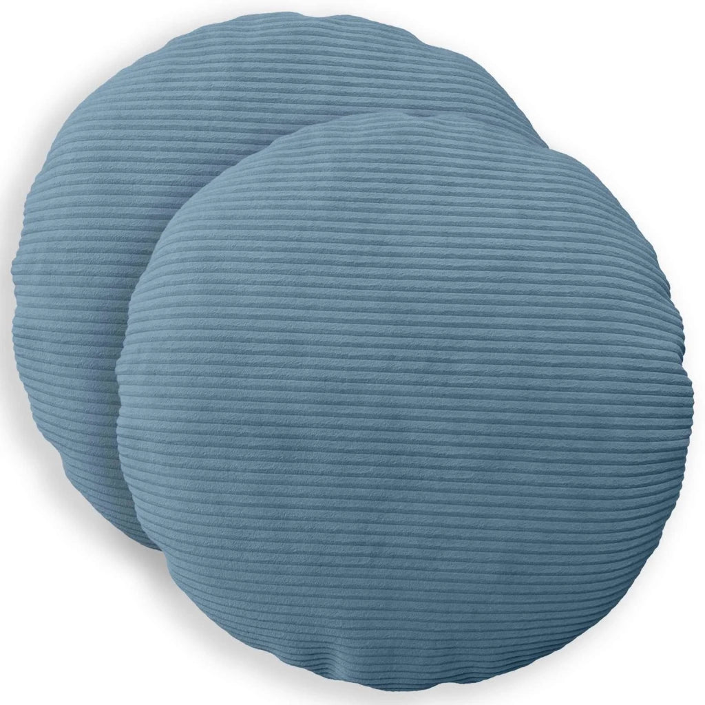 Federa 2 pcs HEERLEN Blu Ø 40 cm corduroy 922279