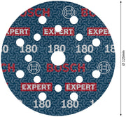 Bosch Expert O780 – Dischi abrasivi grana 180 D.125mm, 50 pezzi