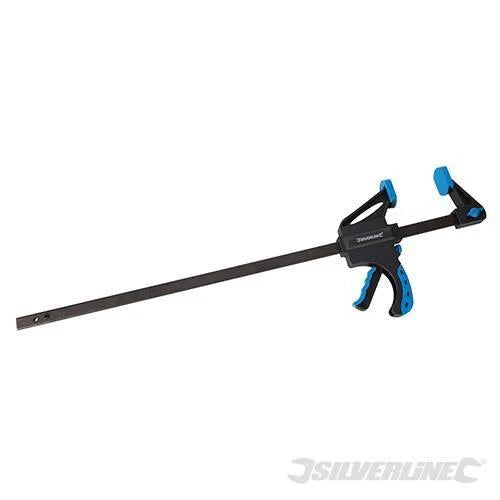 Morsetti rapidi stringenti distanziatori a una mano 4 misure Silverline - 450 mm