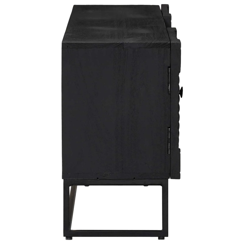 Mobile TV con cassetto con lo scaffale Nero 105 x 30 x 54 cm 42020085