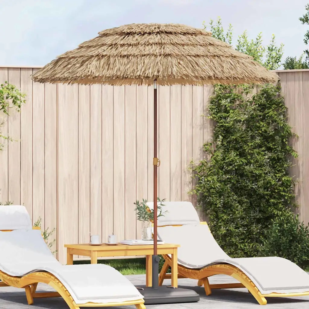 Ombrello da giardino-Ombrellone da spiaggia Naturale 160 x 160 x 196 cm