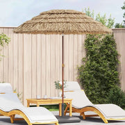 Ombrello da giardino-Ombrellone da spiaggia Naturale 160 x 160 x 196 cm