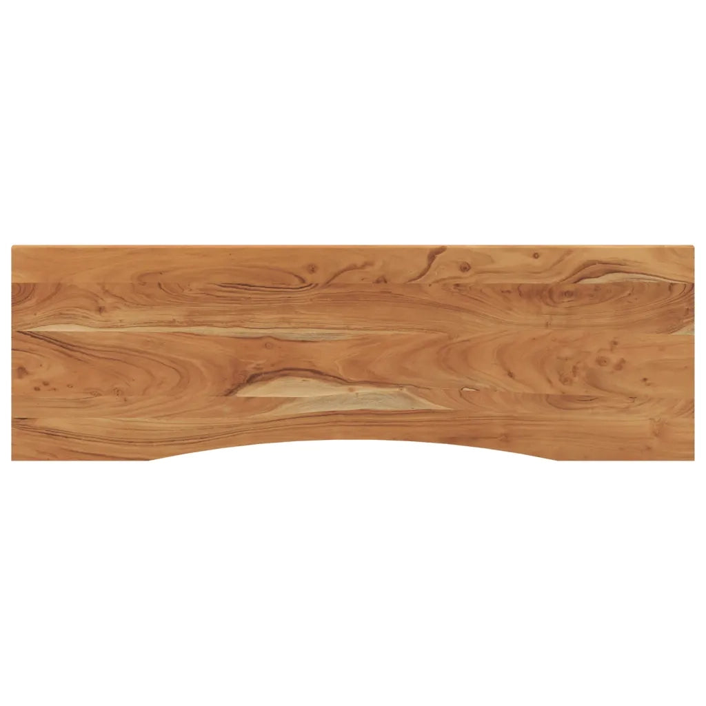 Piano Scrivania 160x50x2,5cm Rettangolare Legno Massello Acacia 370168