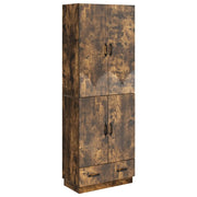 Set di armadi 2 pcs Rovere Fumo Legno ingegnerizzato