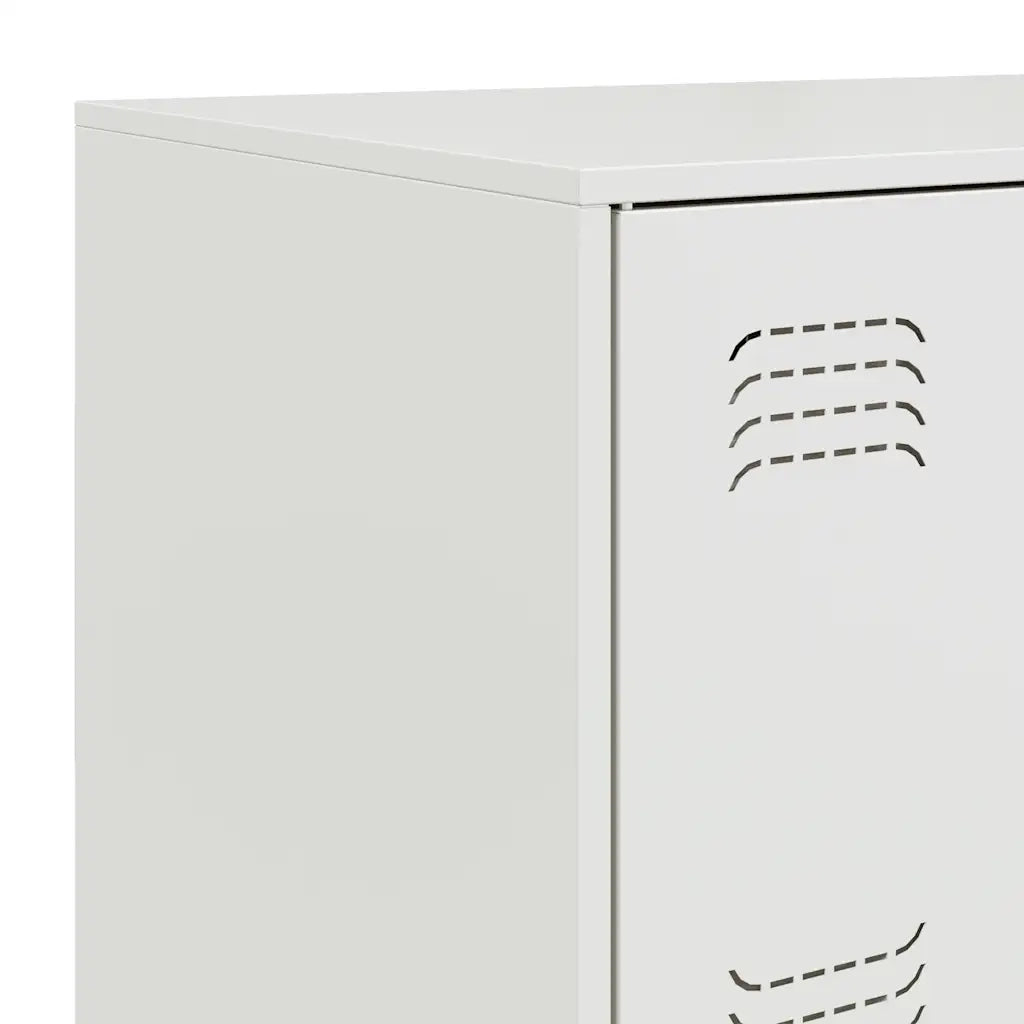 Credenza | Madia | Buffet da pranzo | Armadio da pranzo Bianca 67x39x107 cm in Acciaio
