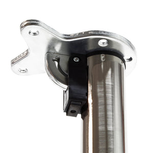 Set 4 gambe per tavolo regolabili in altezza 70-110 cm nichel Piedi per mobili