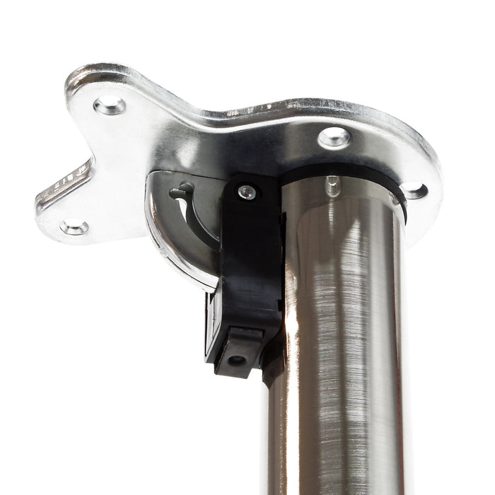Set 4 gambe per tavolo regolabili in altezza 70-110 cm nichel Piedi per mobili