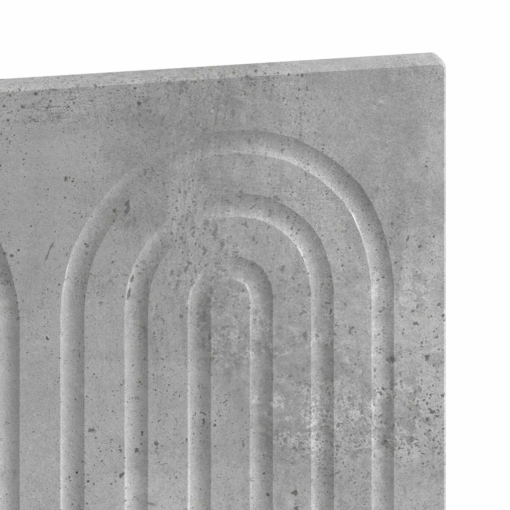 Testiera da Muro ALKMAAR Grigio Cemento Legno ingegnerizzato 896278