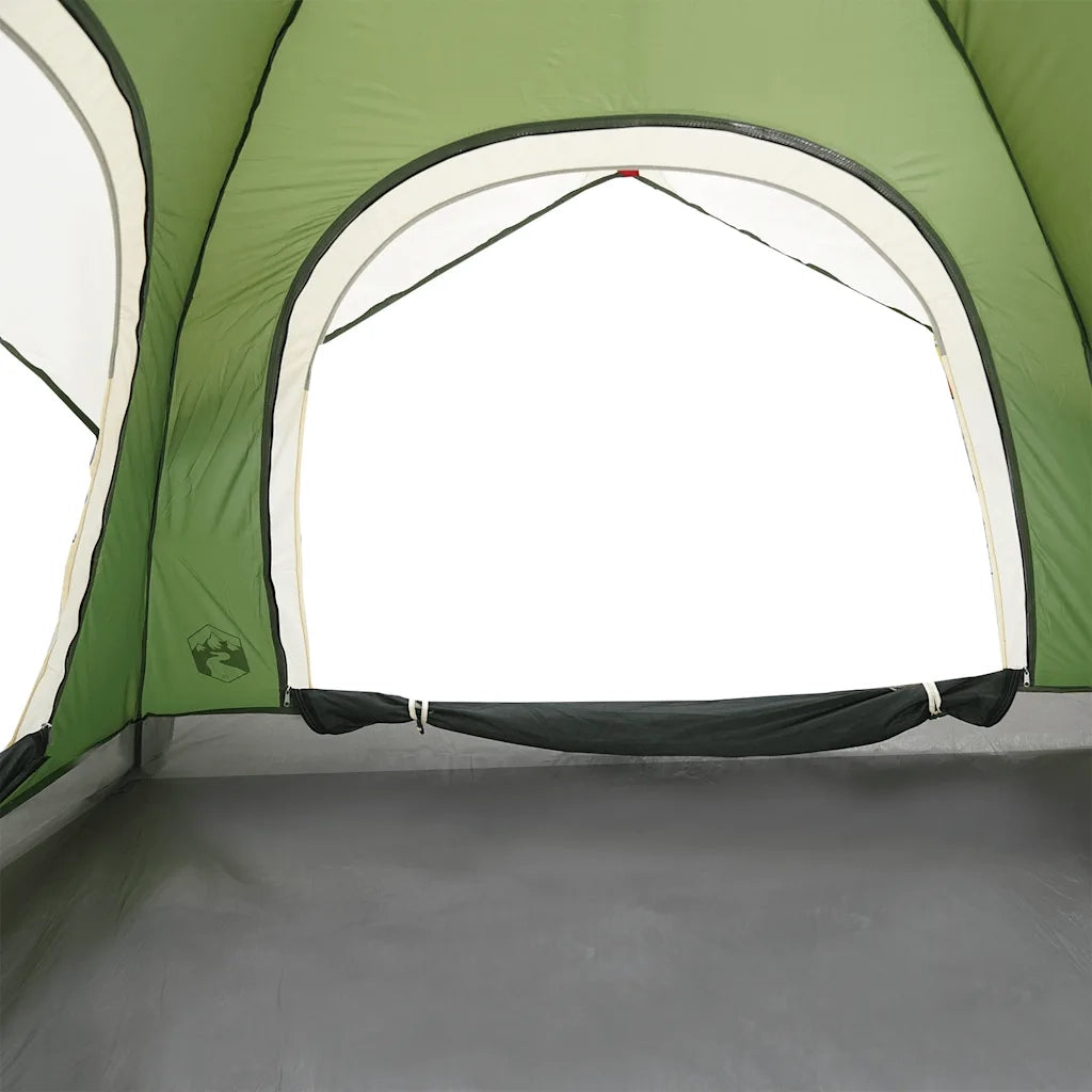 vidaXL Tenda da Campeggio a Cabina per 4 Persone Verde Impermeabile