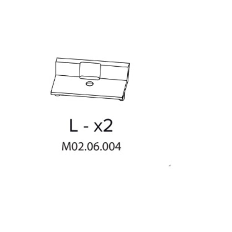 R LX2 M02.06.004 X ARMADIO SPOGLIATOIO RESINA A 2 POSTI IN KIT C/SERRAT- 1,0 confezione