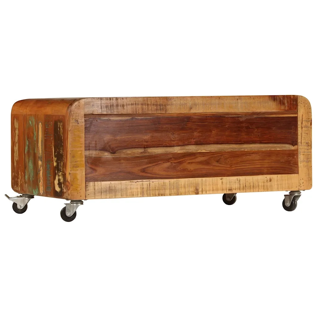 Tavolino da Salotto 85x55x40 cm in Legno Massello di Recupero 247515