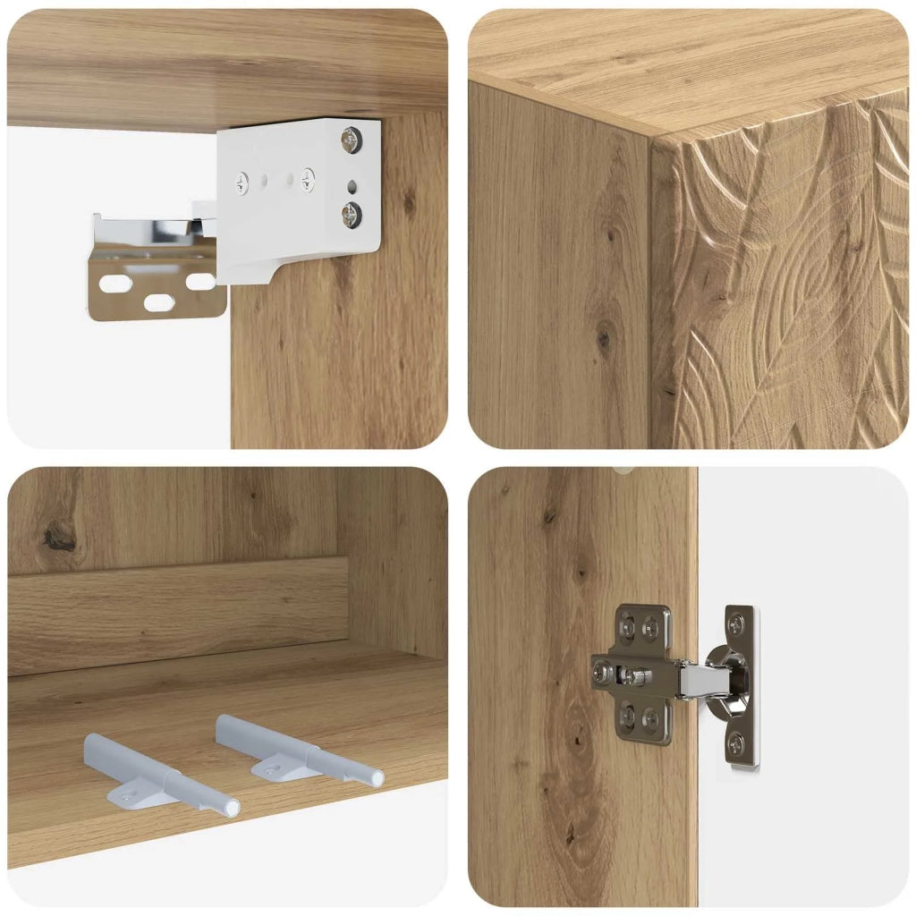 Set di armadi 2 pcs Rovere Artigianale 66 x 34,5 x 90 cm 3416726