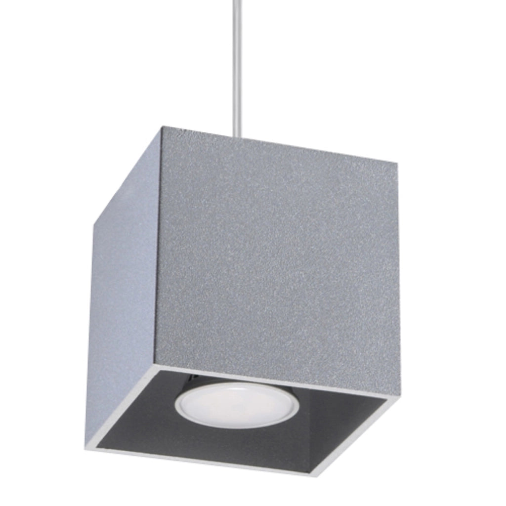 Lampada a sospensione QUAD 1 grigio