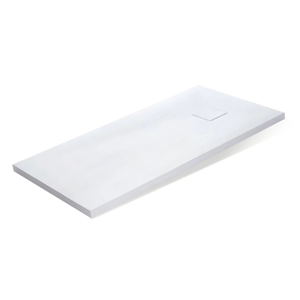 Piatto doccia bianco mineral marmo resina antiscivolo h4 cm *** misure l120 x p70 x h4 cm, confezione 1