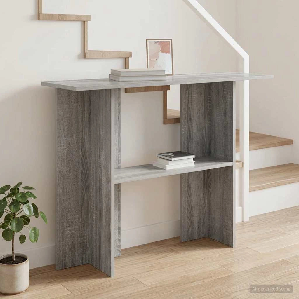 Tavolo consolle Grigio Sonoma 100 x 30 x 75 cm 8001180