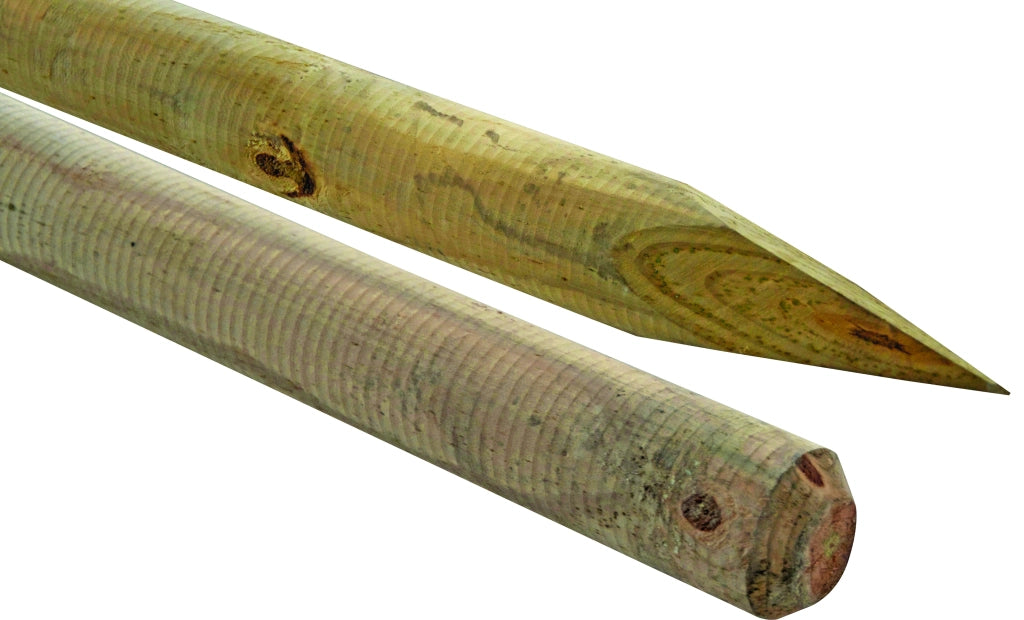 PALO TONDO IN LEGNO A PUNTA  Ø cm. 8X250 h