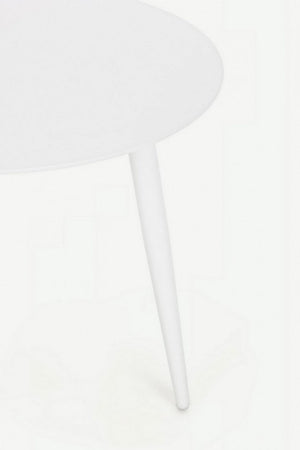 Tavolino Ø50x48h cm Ridley Bianco