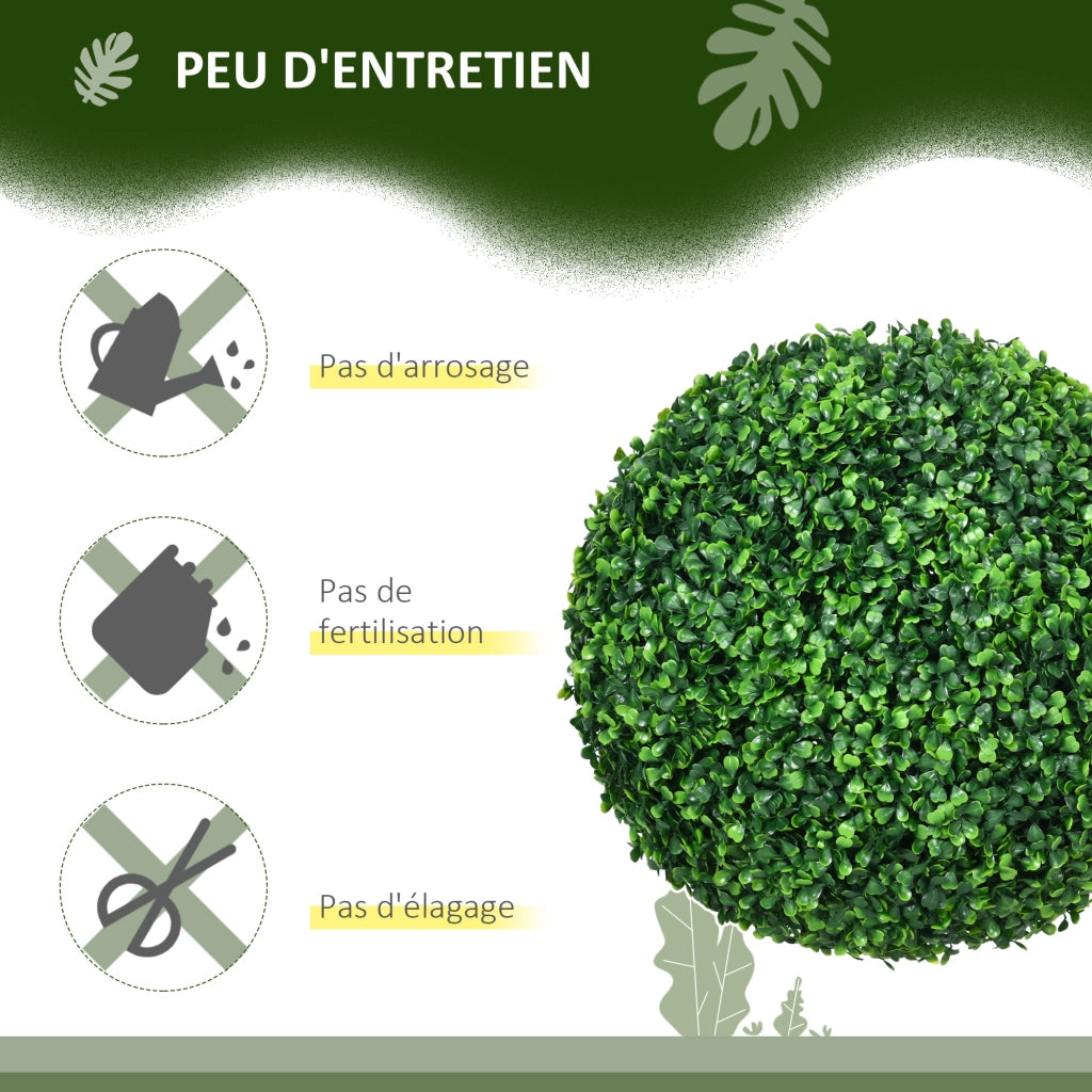 Palla decorativa in bosso artificiale ¨C Minimal ¨C Verde 40 cm