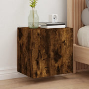 Mobili TV Parete 2pz-Set di 2 Credenza per TV sospesa Rovere Fumo 40,5x30x40cm Legno Multistrato