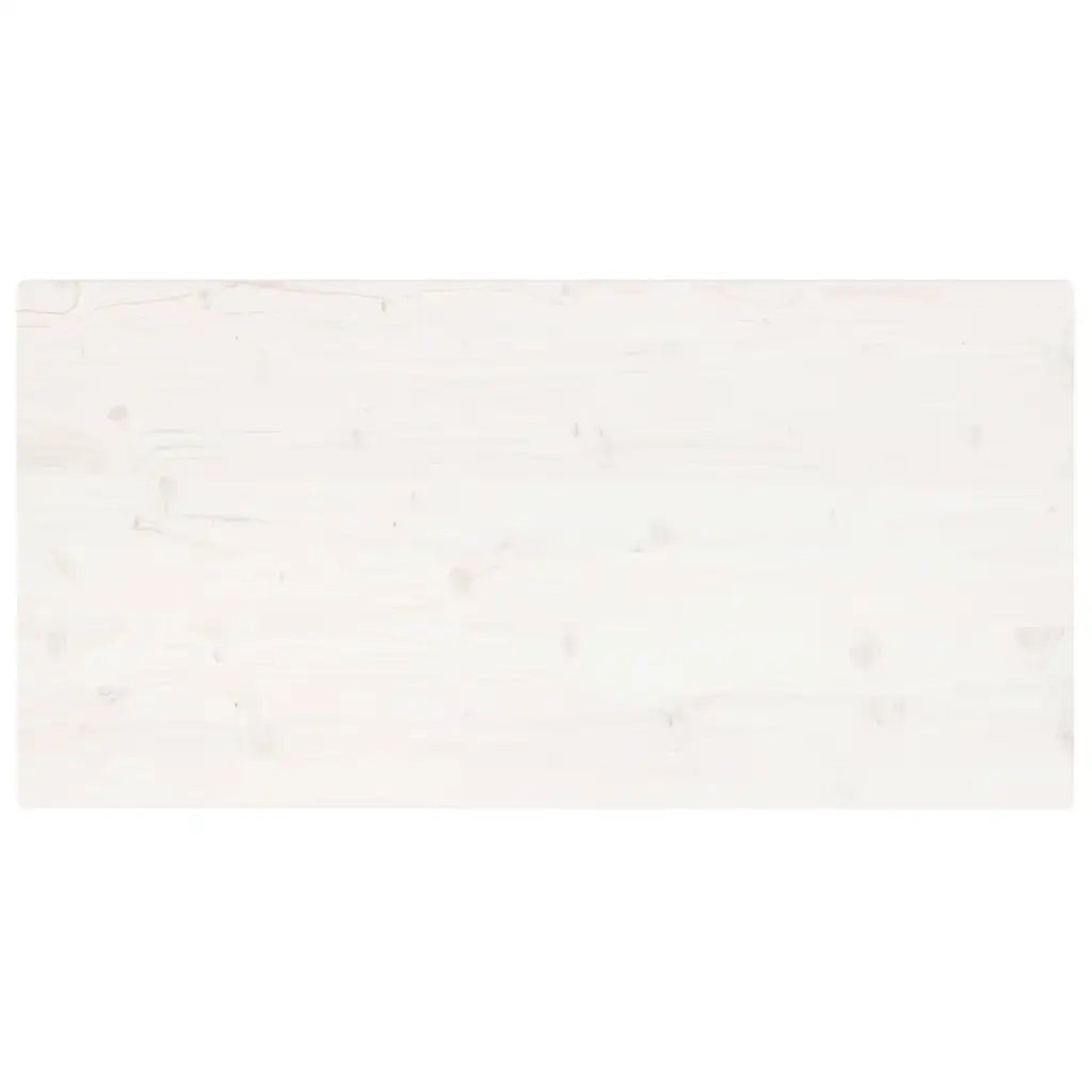 Piano Tavolo | Superficie Tavolo | Piano Scrivania Bianco 110x60x2,5 Legno Massello Pino Rettangolare