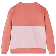 Felpa da Bambina Color Block Rosa 104 14385