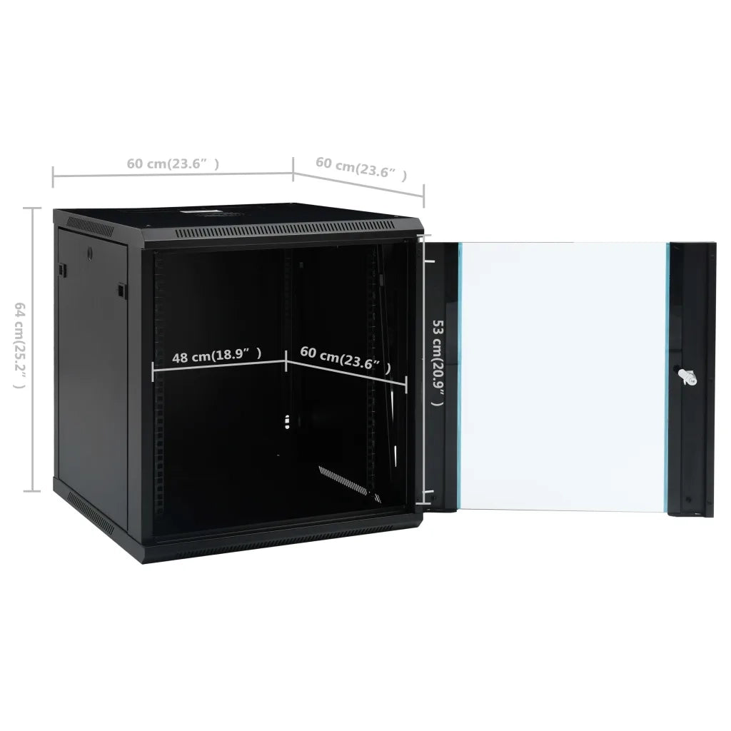 Armadietto di Rete a Parete 12U da 19" IP20 600x600x640 mm CFW6367937