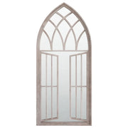 Specchio da Giardino Sabbia 100x45 cm in Ferro per Uso Esterno